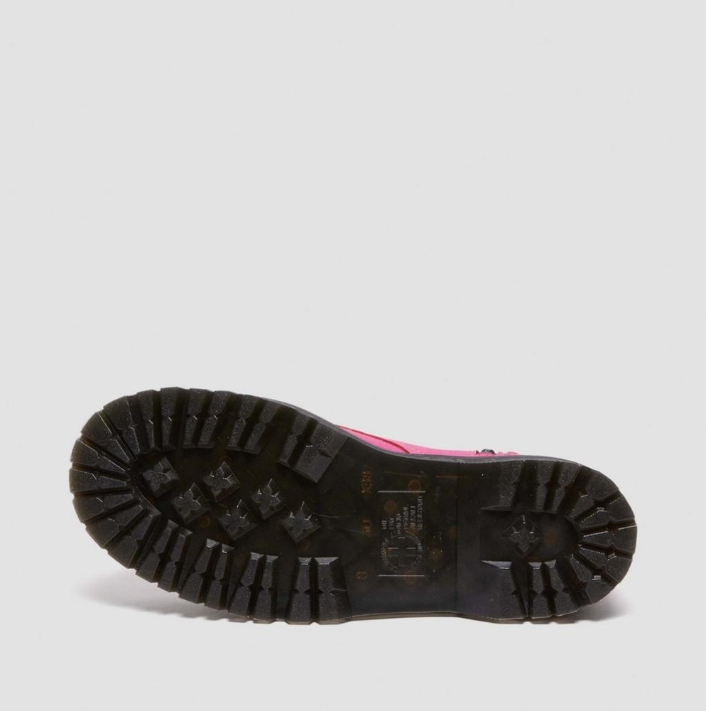 Dr. Martens Pink Leather Jadon Boots - Picture 5 of 7